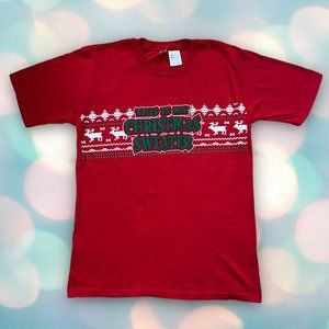 Boy’s Funny Christmas Holiday Tee Shirt Top Size XL 16/18